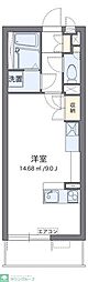 レオパレスミランダセレッソサード ワンルームの間取図画像