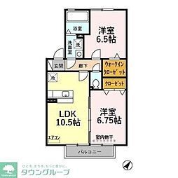 1stプレジオ 2LDKの間取図画像