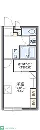 レオパレスエクセル志賀 1Kの間取図画像