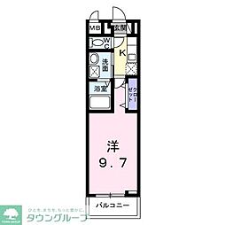 ヒカルサ熊谷久下 1Kの間取図画像
