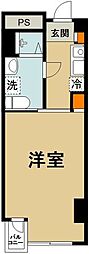 パルティーレ熊谷 1Kの間取図画像