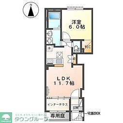 エテルナ 1LDKの間取図画像
