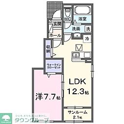 グレイス V 1LDKの間取図画像