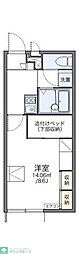 エフニイジマ6 1Kの間取図画像