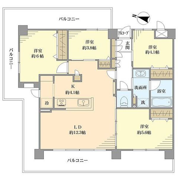 間取りを拡大表示