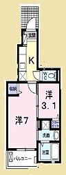 グランツェン 1SKの間取図画像