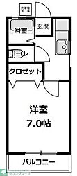 エレファントハイツ 1Kの間取図画像