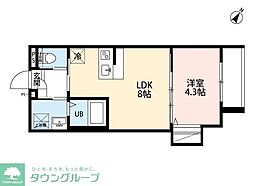 robot home 西八王子(ロボットホーム ニシハチオウジ) 1LDKの間取図画像