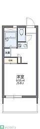 レオパレスブライト 1Kの間取図画像