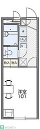 レオパレスタナベ 1Kの間取図画像