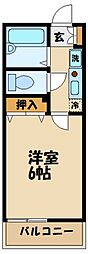 ジュネスＩ 1階1Kの間取り