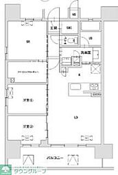 八王子レジデンス 12階2SLDKの間取り