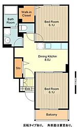 フィオーレＴＳＳ 1階2DKの間取り