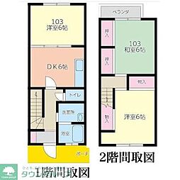 グリンパークみよだA 1階3DKの間取り