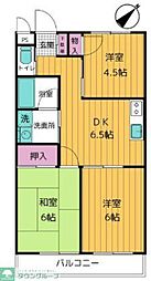 第七フラワーハイツ 3DKの間取図画像