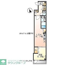 Jolie Maison(ジョリーメゾン) 2階1LDKの間取り
