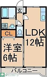 ファミール　パレス 1階1LDKの間取り