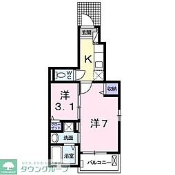 スペチアーレ平岡 2Kの間取図画像