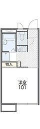 レオパレスエルドラード 1Kの間取図画像