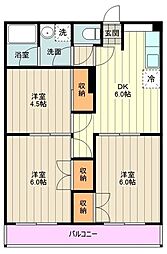 KTD東福生 3DKの間取図画像