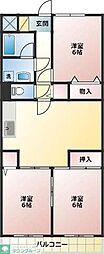 シャルムベルシー 3LDKの間取図画像