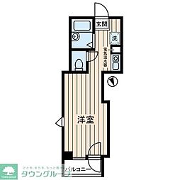 宮崎ビル ワンルームの間取図画像