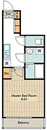 YHVillaHachioji 1Kの間取図画像