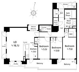間取図画像 3SLDK