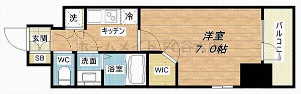 エスリード心斎橋LUXUE ｜大阪府大阪市中央区南船場1丁目(賃貸マンション1K・4階・25.00㎡)の写真 その2