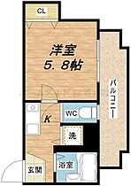 ディナスティ清水谷II  ｜ 大阪府大阪市中央区上町1丁目26-2（賃貸マンション1K・5階・19.02㎡） その2