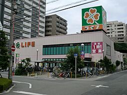 【スーパー】ライフ靱店まで114ｍ