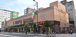 【スーパー】ライフ阿波座駅前まで382ｍ