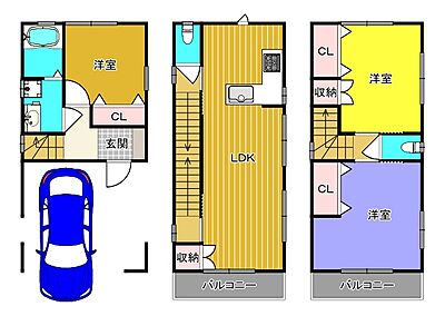 間取り：完成予想図