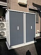 各戸ごとに外部物置あります。