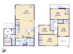 相模原市中央区清新7丁目2期 新築戸建 全2棟 1号棟