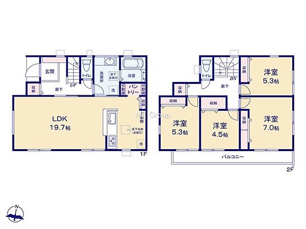 間取りを拡大表示