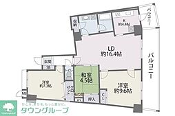 西鉄貝塚線 香椎花園前駅 徒歩21分の賃貸マンション 12階3LDKの間取り