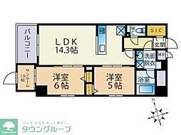 間取図画像 2SLDK