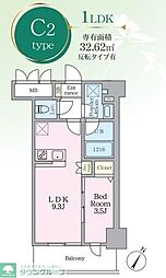 間取図画像 1LDK