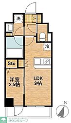 パヴァナジオーネ寺町通り 1LDKの間取図画像