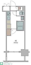 エルプレイス天神南 1Kの間取図画像