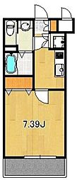 サヴォイ博多エレメンツ 1Kの間取図画像