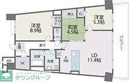 アイランドシティインフィニガーデンS棟 3LDKの間取図画像