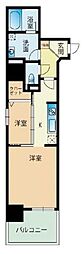 サニークレスト赤坂 1LDKの間取図画像