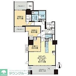 グランドメゾン大濠公園2017 3LDKの間取図画像