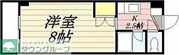 OAKVILLAHAKATAEAST2 1Kの間取図画像