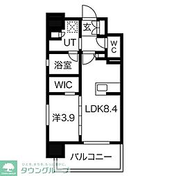 オープンレジデンシア大濠公園 1LDKの間取図画像