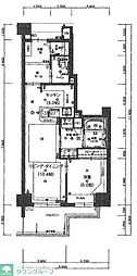 モントーレラコルタユニバ通り 1LDKの間取図画像