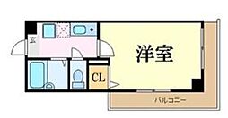 アクタス博多 1Kの間取図画像