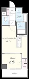 グランドアセント 1LDKの間取図画像